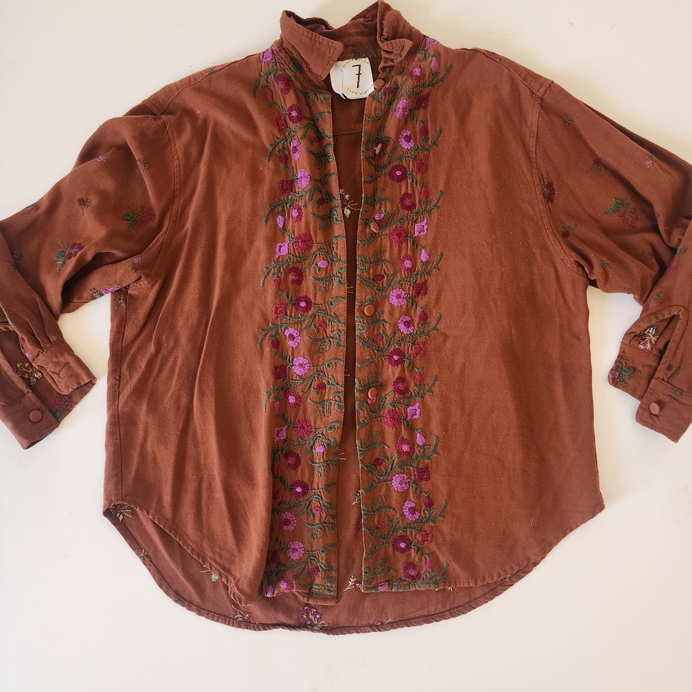 VINTAGE 90s Times Seven Todd Oldham Long Sleeve-Medium